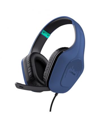 Auriculares Gaming con Micrófono Trust Gaming GXT 415 Zirox/ Jack 3.5/ Azules