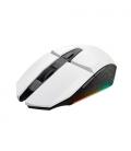 Ratón Gaming Inalámbrico Trust Gaming GXT 110 Felox/ Batería recargable/ Hasta 4800 DPI/ Blanco