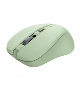 Ratón inalámbrico trust mydo silent wireless/ hasta 1800 dpi/ verde