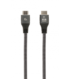 CABLE TRENZADO HDMI 2.1 8K 60HZ GEMBIRD SELECT PLUS SERIES CON ETHERNET 1M NEGRO