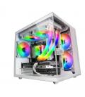 Caja gaming minitorre mars gaming mc-view/ blanca