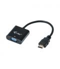 i-tec HDMI2VGAADA adaptador de cable de vídeo 0,15 m HDMI VGA Negro