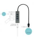 i-tec Metal USB 3.0 HUB 3 Port + Gigabit Ethernet Adapter