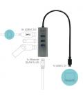 i-tec Metal USB-C HUB 3 Port + Gigabit Ethernet Adapter