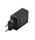 Vention Cargador de Pared FBAB0-EU/ 2xUSB/ 18W/ Negro