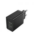 Vention Cargador de Pared FBAB0-EU/ 2xUSB/ 18W/ Negro