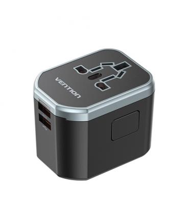 Vention Cargador Universal FJCB0/ 1xUSB Tipo-C/ 2xUSB/ 20W