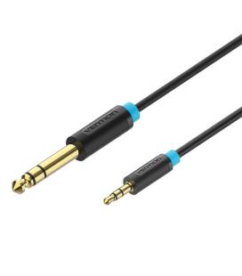 Vention Cable Estéreo BABBI/ Jack 6.5 Macho - Jack 3.5 Macho/ 3m/ Negro