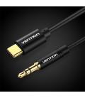 Vention Cable Conversor Audio BGABF/ USB Tipo-C Macho - Jack 3.5 Macho/ 1m/ Negro