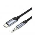 Vention Cable Conversor Audio BGKHF/ USB Tipo-C Macho - Jack 3.5 Macho/ 1m/ Gris