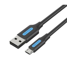 Vention Cable USB 2.0 3A COLBG/ USB Macho - MicroUSB Macho/ 1.5m/ Negro