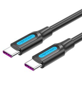Vention Cable USB 2.0 5A Tipo-C COTBF/ USB Tipo-C Macho - USB Tipo-C Macho/ 1m/ Negro