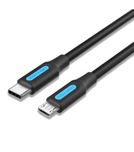 Vention Cable USB 2.0 Tipo-C COVBD/ USB Tipo-C Macho - MicroUSB Macho/ 50cm/ Negro