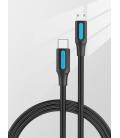 Vention Cable USB 2.0 Tipo-C COVBD/ USB Tipo-C Macho - MicroUSB Macho/ 50cm/ Negro