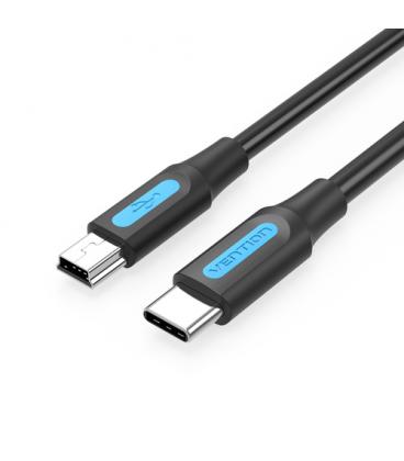 Vention Cable USB 2.0 Tipo-C COWBG/ USB Tipo-C Macho - MiniUSB Macho/ 1.5m/ Negro