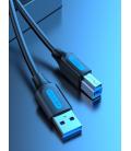 Vention Cable USB 3.0 Impresora COOBF/ USB Tipo-B Macho - USB Macho/ 1m/ Negro