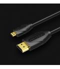 Vention Cable HDMI VAA-D03-B200/ HDMI Macho - Mini HDMI Macho/ 2m/ Negro