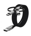 Vention Cable USB Tipo-C CQJHF/ USB Macho/ USB Tipo-C Macho - MicroUSB Macho - Lightning Macho/ 1m/ Gris