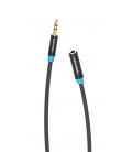 Vention Cable Estéreo VAB-B06-B050-M/ Jack 3.5 Macho - Jack 3.5 Hembra/ 50cm/ Negro