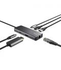 Docking USB Tipo-C Trust Dalyx/ 2xUSB/ 2xUSB Tipo-C/ 1xHDMI/ 1xRJ45/ Gris