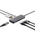 Docking USB Tipo-C Trust Dalyx/ 2xUSB/ 2xUSB Tipo-C/ 1xHDMI/ 1xRJ45/ Gris