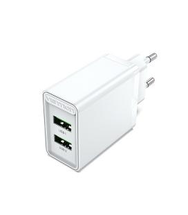 Vention Cargador de Pared FBAW0-EU/ 2xUSB/ 18W/ Blanco