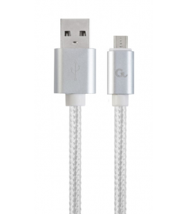 CABLE USB GEMBIRD TRENZADO ALGODÓN CONECTORES METÁLICOS, 1,8 M