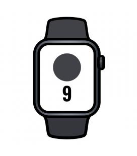 Apple watch series 9/ gps/ 41mm/ caja de aluminio medianoche/ correa deportiva medianoche m/l