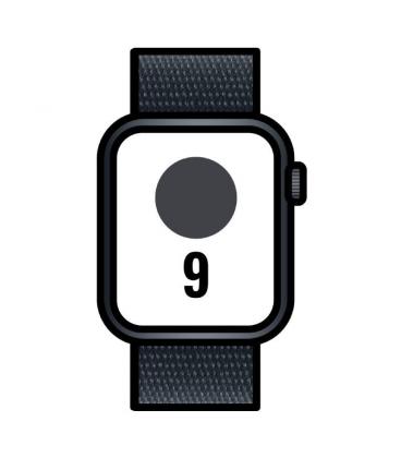 Apple watch series 9/ gps/ 41mm/ caja de aluminio medianoche/ correa deportiva loop medianoche