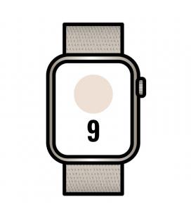Apple watch series 9/ gps/ 45mm/ caja de aluminio blanco estrella/ correa deportiva loop blanco estrella