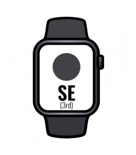 Apple watch se 3rd/ gps/ 44mm/ caja de aluminio medianoche/ correa deportiva medianoche s/m