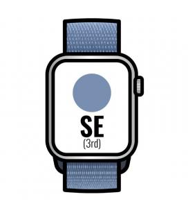 Apple watch se 3rd/ gps/ 44mm/ caja de aluminio plata/ correa deportiva loop azul invierno