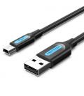 Vention Cable USB 2.0 COMBI/ USB Macho - MiniUSB Macho/ 3m/ Negro