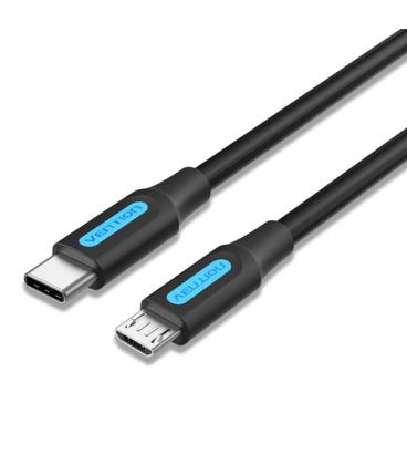 Vention Cable USB 2.0 Tipo-C COVBH/ USB Tipo-C Macho - MicroUSB Macho/ 2m/ Negro