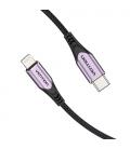 Vention Cable USB 2.0 Tipo-C Lightning TACVF/ USB Tipo-C Macho - Lightning Macho/ 1m/ Morado