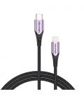 Vention Cable USB 2.0 Tipo-C Lightning TACVF/ USB Tipo-C Macho - Lightning Macho/ 1m/ Morado