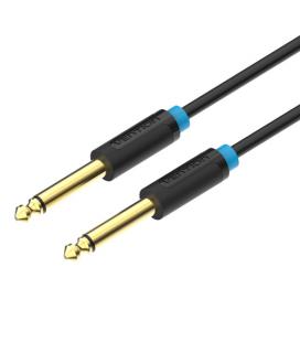 Vention Cable Estéreo BAABF/ Jack 6.5 Macho - Jack 6.5 Macho/ 1m/ Negro