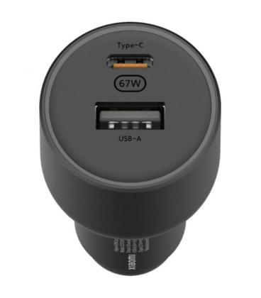 Cargador de coche xiaomi 67w usb-a tipo-c/ 1xusb-a/ 1xusb tipo-c/ 2a/ 6a