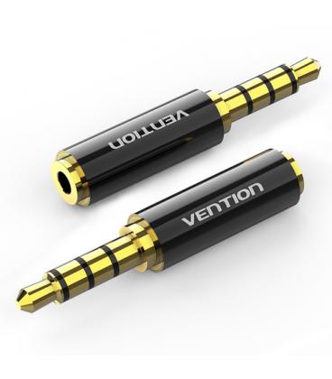 Vention Adaptador Jack BFBB0/ Jack 3.5 Macho - Jack 2.5 Hembra/ Negro