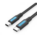 Vention Cable USB 2.0 Tipo-C COWBF/ USB Tipo-C Macho - MiniUSB Macho/ 1m/ Negro