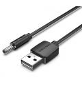 Vention Cable Conversor USB CEXBF/ USB Macho - Jack 3.5 Macho/ 1m/ Negro