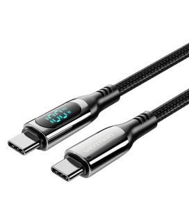 Vention Cable USB 2.0 Tipo-C 5A 100W TAYBAV/ USB Tipo-C Macho - USB Tipo-C Macho/ 1.2m/ con Pantalla