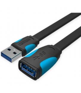 Cable alargador usb 3.0 vention vas-a13-b200/ usb macho - usb hembra/ 2m/ negro y azul