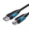 Cable usb 2.0 impresora vention vas-a16-b100/ usb tipo-b macho - usb macho/ 1m/ negro