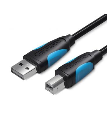 Cable usb 2.0 impresora vention vas-a16-b300/ usb tipo-b macho - usb macho/ 3m/ negro