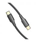 Vention Cable USB 2.0 Tipo-C 3A TAUBF/ USB Tipo-C Macho - USB Tipo-C Macho/ 1m/ Negro