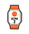 Apple watch ultra 2/ gps/ cellular/ 49mm/ caja de titanio/ correa ocean naranja