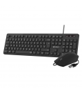 COMBO TECLADO RATON SUBBLIM BUSINESS SLIM SILENCIOSO CON CABLE USB