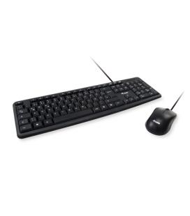 Equip 245201 teclado Ratón incluido USB QWERTY Español Negro