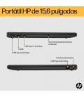 HP 15-fc0027ns Portátil 39,6 cm (15.6") Full HD AMD Ryzen™ 5 7520U 8 GB LPDDR5-SDRAM 512 GB SSD Wi-Fi 6 (802.11ax) Windows 11 Ho